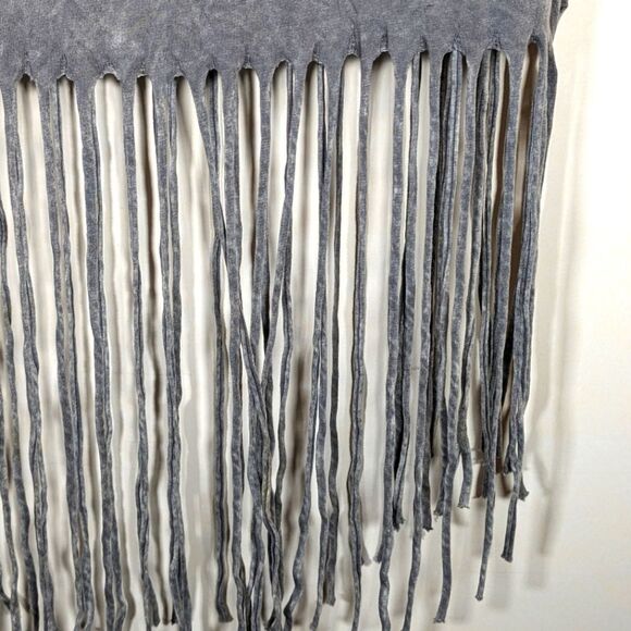 AC/DC Grey Classic Rocker T With Fringes Short Sleeves Size XL - Picture 5 of 5